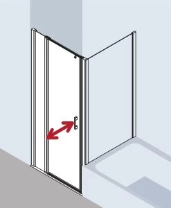 Kermi Liga Pendeltür Mit Festfeld Für Seitenwand LI1GR100201PK 100x200cm, Silber Mattglanz, ESG Klar Clean, Rechts, Auf Duschwanne -Langlebige Werkzeuge Kermi Liga Pendeltuer mit Festfeld fuer Seitenwand LI1GR100201PK 100x200cm silber mattglanz ESG klar Clean rechts auf Duschwanne 5