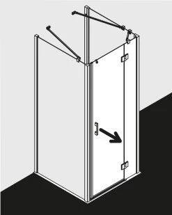 Kermi Liga Schwingtür Mit Festfeld LISTL12520VPK 125x200cm, Silber Hochglanz KermiCLEAN, Links, Auf Duschwanne -Langlebige Werkzeuge Kermi Liga Schwingtuer mit Festfeld LISTL12520VPK 125x200cm silber hochglanz KermiCLEAN links auf Duschwanne 4