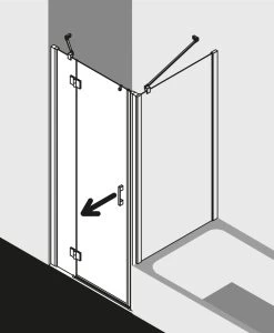 Kermi Liga Schwingtür Mit Festfeld LISTL12520VPK 125x200cm, Silber Hochglanz KermiCLEAN, Links, Auf Duschwanne -Langlebige Werkzeuge Kermi Liga Schwingtuer mit Festfeld LISTL12520VPK 125x200cm silber hochglanz KermiCLEAN links auf Duschwanne 8