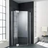 Kermi Pasa XP Fünfeck-Duschkabine Pendeltür PXL00F12201AK 90x75x200cm, Silber Mattglanz, ESG Klar, Links -Langlebige Werkzeuge Kermi Pasa XP Fuenfeck Duschkabine Pendeltuer PXL00F12201AK 90x75x200cm silber mattglanz ESG klar links