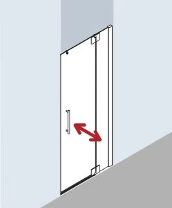 Kermi Pasa XP Pendeltür 1-flügelig Mit Festfeld PX1TL120181PK 120x185cm, Silber Mattglanz, ESG Klar Clean, Links -Langlebige Werkzeuge Kermi Pasa XP Pendeltuer 1 fluegelig mit Festfeld PX1TL120181PK 120x185cm silber mattglanz ESG klar Clean links 2