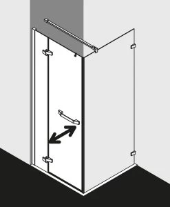 Kermi Tusca Pendeltür 1-fl. Mit Festfeld/Wandprofil TU1NL12020VAK 120x200cm, Silber Hochglanz, ESG Klar, Links, Auf Duschwanne -Langlebige Werkzeuge Kermi Tusca Pendeltuer 1 fl. mit Festfeld Wandprofil TU1NL12020VAK 120x200cm silber hochglanz ESG klar links auf Duschwanne 3