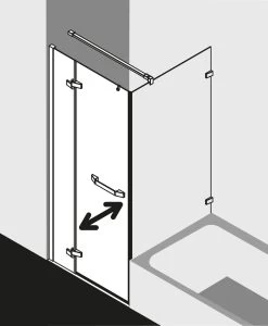Kermi Tusca Pendeltür 1-fl. Mit Festfeld/Wandprofil TU1NL12020VAK 120x200cm, Silber Hochglanz, ESG Klar, Links, Auf Duschwanne -Langlebige Werkzeuge Kermi Tusca Pendeltuer 1 fl. mit Festfeld Wandprofil TU1NL12020VAK 120x200cm silber hochglanz ESG klar links auf Duschwanne 7