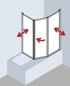 Kermi Vario 2000 Faltwand 2-/1-flügelig V2TS2075142UK 74-76,3x140cm, Weiß, ESG SR Opaco 11 Kermi Vario 2000 Faltwand 2-/1-flügelig V2TS2075142UK 74-76,3x140cm, Weiß, ESG SR Opaco -Langlebige Werkzeuge Kermi Vario 2000 Faltwand 2 1 fluegelig V2TS2075142UK 74 763x140cm weiss ESG SR Opaco 3