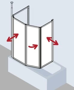Kermi Vario 2000 Faltwand 2-/1-flügelig V2TS2080142YK 79-81,3x140cm, Weiß, ESG SR Opaco Clean -Langlebige Werkzeuge Kermi Vario 2000 Faltwand 2 1 fluegelig V2TS2080142YK 79 813x140cm weiss ESG SR Opaco Clean 2