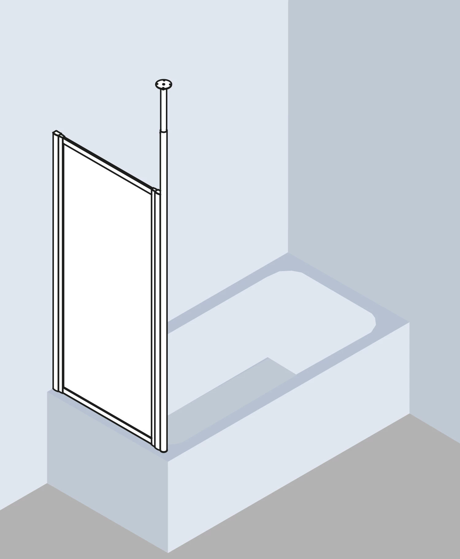 Kermi Vario 2000 Seitenwand V2TWD080142UK 71,4-74,6x140cm, Weiß, ESG SR Opaco 4 Kermi Vario 2000 Seitenwand V2TWD080142UK 71,4-74,6x140cm, Weiß, ESG SR Opaco – Bild 2