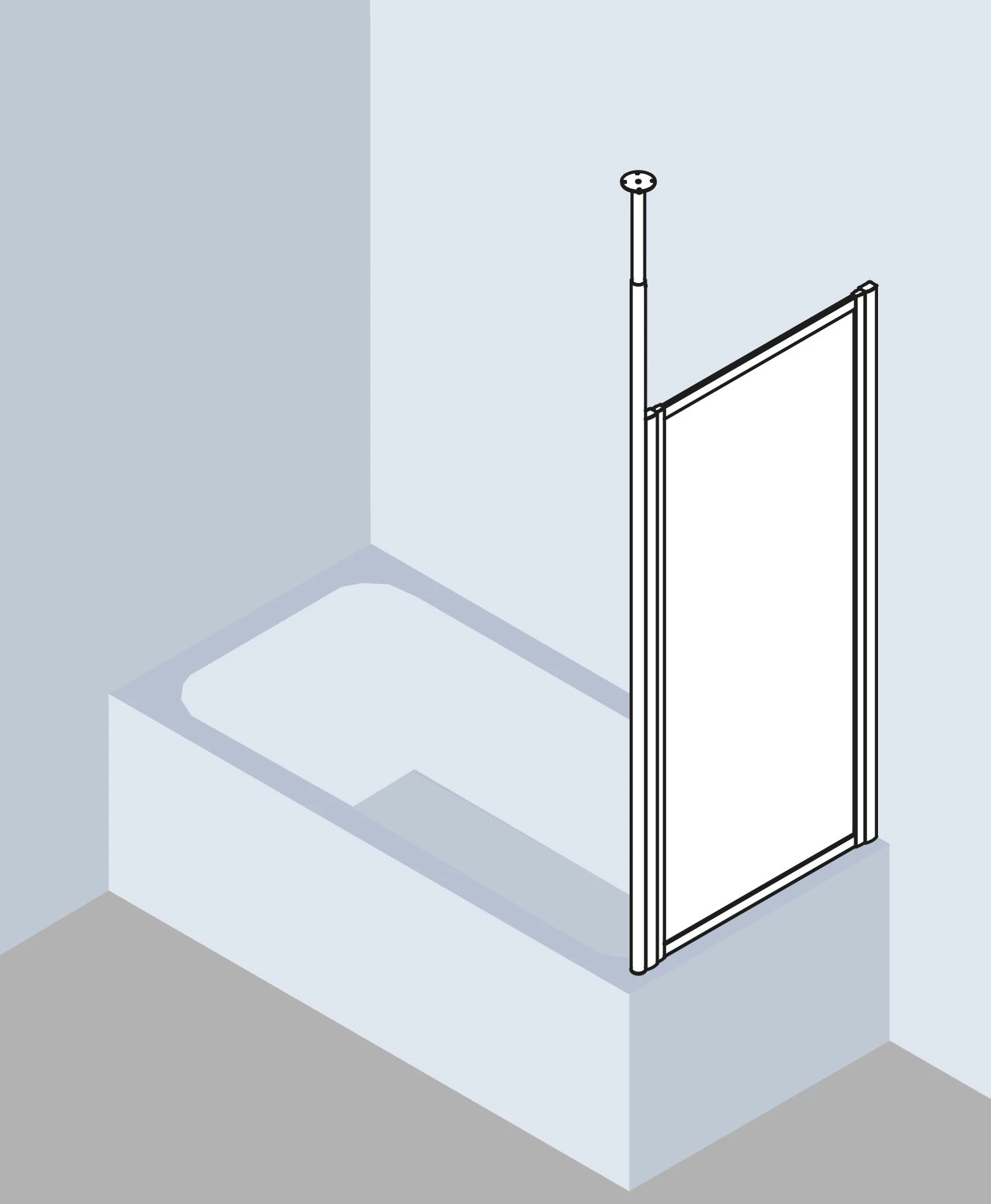 Kermi Vario 2000 Seitenwand V2TWD080142UK 71,4-74,6x140cm, Weiß, ESG SR Opaco 5 Kermi Vario 2000 Seitenwand V2TWD080142UK 71,4-74,6x140cm, Weiß, ESG SR Opaco – Bild 3