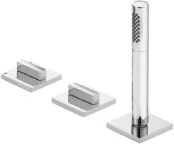 Keuco Edition 11 Wannen-3-Loch-Armatur 51130050500 Nickel Gebürstet