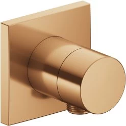 Keuco Ixmo Fertigmontageset 59548030102 Unterputz-3-Wege-Umstellventil, Schlauchanschluss, Griff Pure, Eckig, Bronze Gebürstet