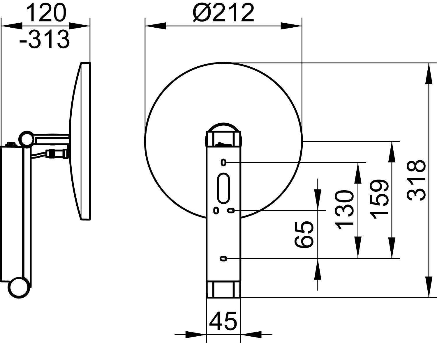 Keuco ILook_move Kosmetikspiegel 17612019004 Verchromt, Wandmodell, Beleuchtet, Ø 212mm 4 Keuco ILook_move Kosmetikspiegel 17612019004 Verchromt, Wandmodell, Beleuchtet, Ø 212mm – Bild 2