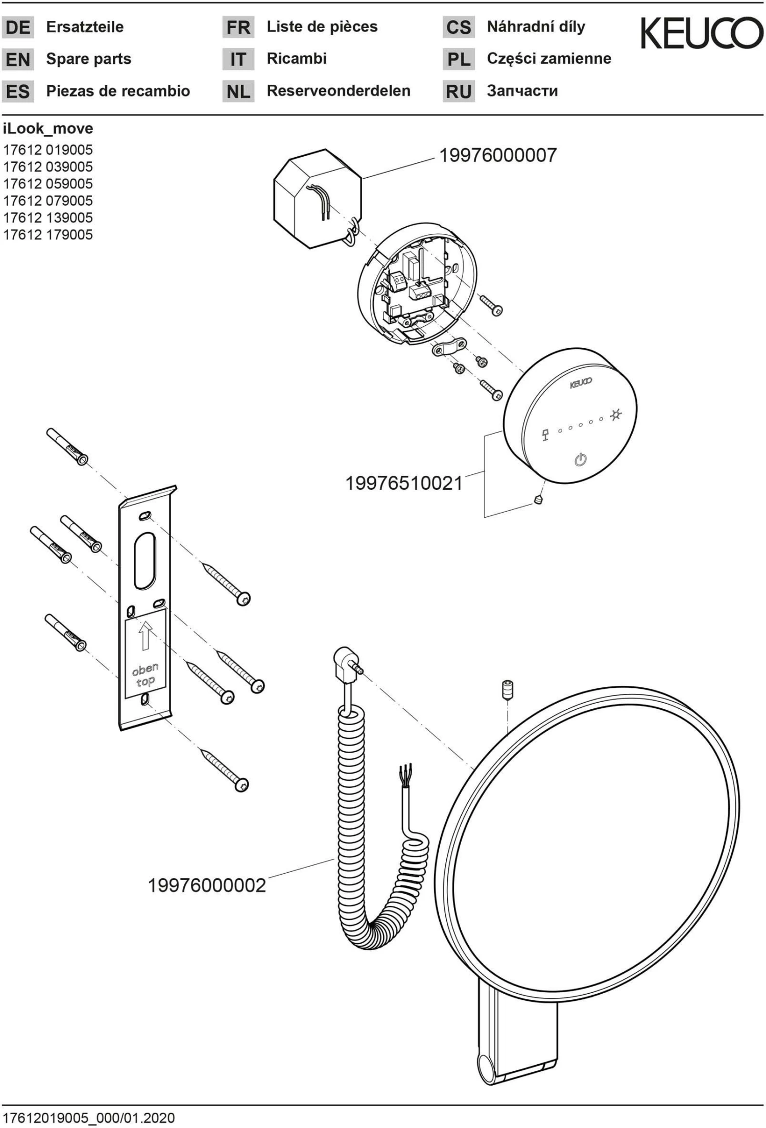 Keuco ILook_move Kosmetikspiegel 17612019005 Beleuchtet, Ø 212 Mm, Verchromt, Spiralkabel 5 Keuco ILook_move Kosmetikspiegel 17612019005 Beleuchtet, Ø 212 Mm, Verchromt, Spiralkabel – Bild 3
