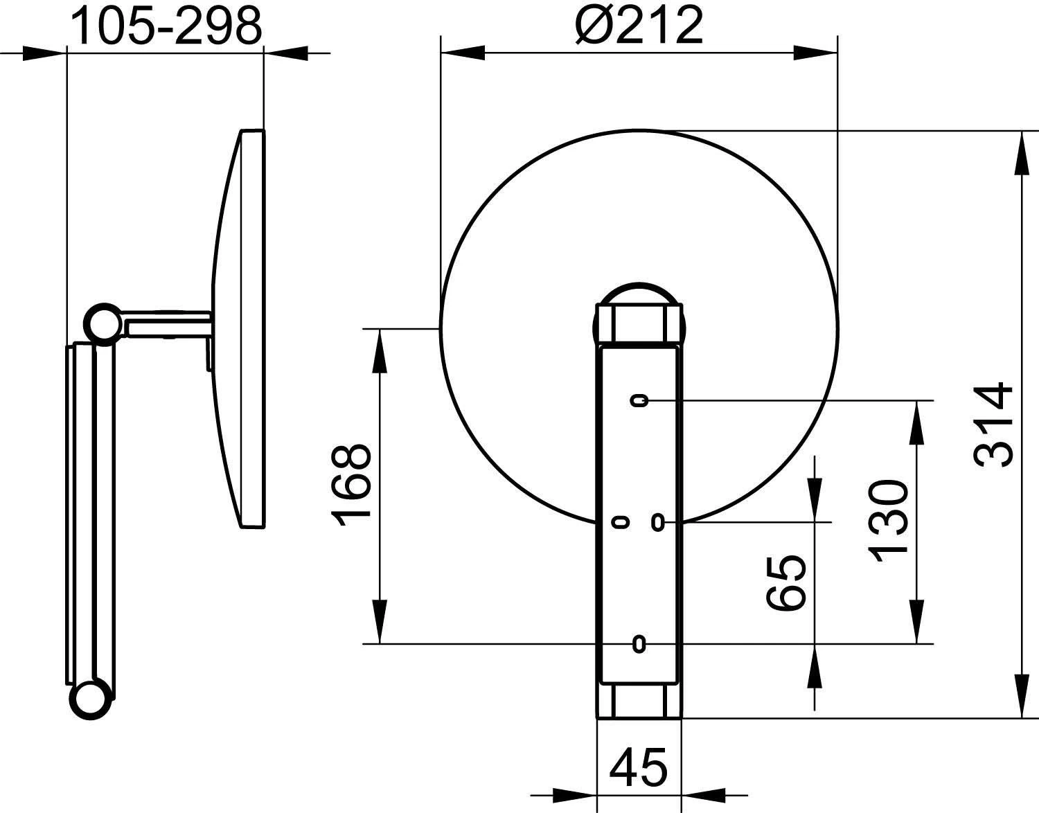 Keuco ILook_move Kosmetikspiegel 17612050000 Ø 212 Mm, Nickel Gebürstet 4 Keuco ILook_move Kosmetikspiegel 17612050000 Ø 212 Mm, Nickel Gebürstet – Bild 2