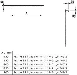 LAUFEN Frame 25 LED-Leuchte H4474719000071 25x600x25 Mm, Ohne Schalter, Horizontal -Langlebige Werkzeuge LAUFEN Frame 25 LED Leuchte H4474719000071 25x600x25 mm ohne Schalter horizontal 2