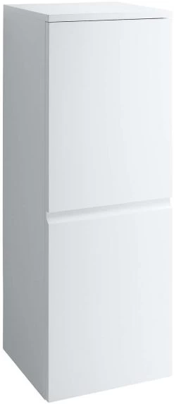LAUFEN Pro S Halbhochschrank H4831110954631 100x35x33,5cm, Weiß Matt, 2 Glasböden, 1 Tür Links