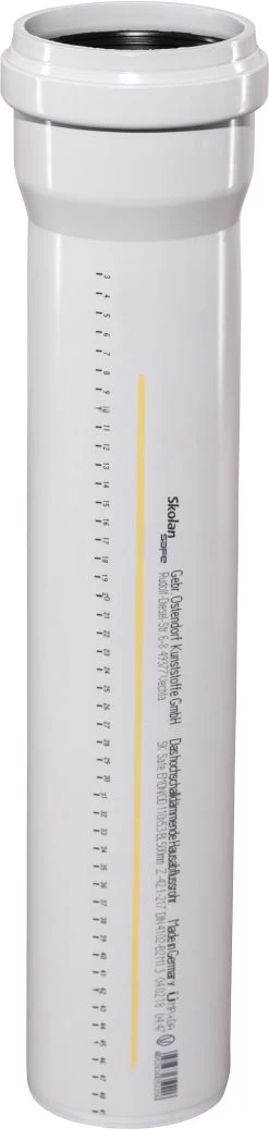 Ostendorf SKOLAN Safe SKOLANsafe-Rohr 335020 DN/OD 110, 500 Mm, Mit Muffe