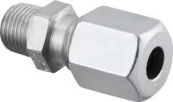 Oventrop Ofix-Oil Gerade-Verschraubung 2083057 R 1/2x12mm, Stahl, Verzinkt