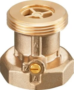 Oventrop Sperrventil Typ SVE 1070010 DN32, G 2"AG, G 2"IG, PN10, Messing