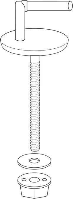 Pagette Pagette Rondo Kunststoff-Befestigung 794690102 Weiß, Polyamid