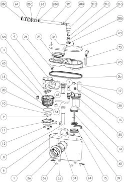 SFA WC Kleinhebeanlage Sani Access 1 0001A Weiss -Langlebige Werkzeuge SFA WC Kleinhebeanlage Sani Access 1 0001A weiss 3