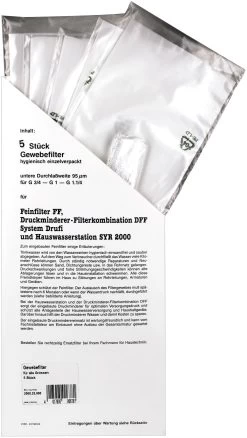 SYR Kerzenfiltereinsatz 200025900 DN 20-32, Verpackungseinheit 5 Stück