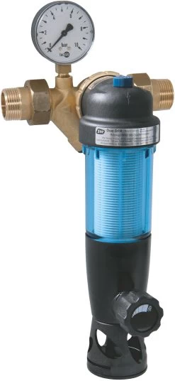SYR Rückspülfilter Duo DFR 231420000 DN 20, Mit Druckminderer Und Manometer