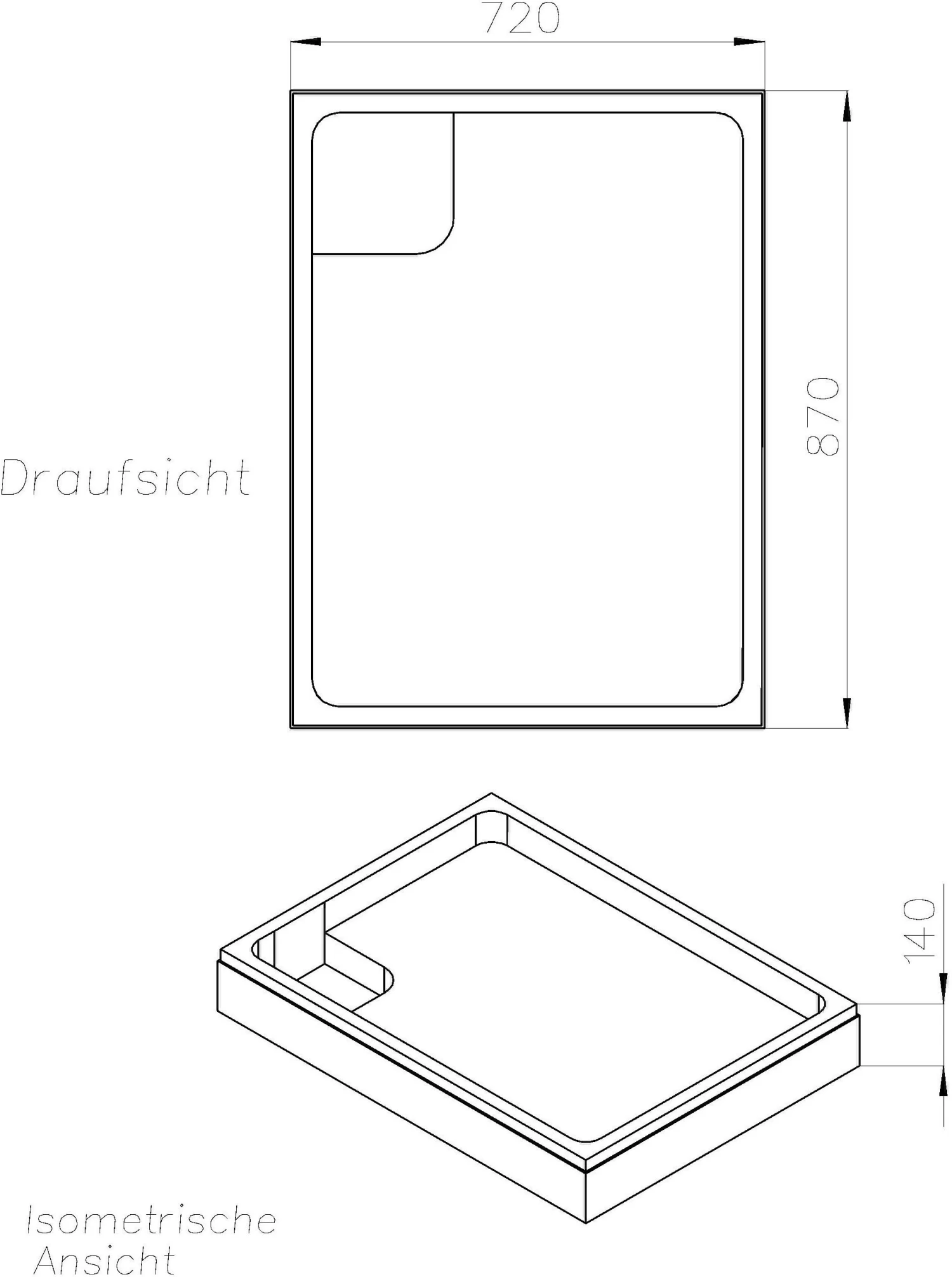 Schedel Laufen Platina Duschwannenträger SD90321 75x90x2,5cm, Höhe 14cm 4 Schedel Laufen Platina Duschwannenträger SD90321 75x90x2,5cm, Höhe 14cm – Bild 2