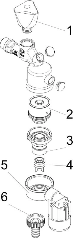 Schlösser Auslaufventil 0082601550001 DN 15, 1/2", Matt Verchromt, Mit Systemtrenner -Langlebige Werkzeuge Schloesser Auslaufventil 0082601550001 DN 15 1 2 matt verchromt mit Systemtrenner 2