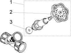 Schlösser Freistromventil 0015051500001 DN 15, Rp 1/2, Ohne Entleerung, Steigende Spindel -Langlebige Werkzeuge Schloesser Freistromventil 0015051500001 DN 15 Rp 1 2 ohne Entleerung steigende Spindel 2