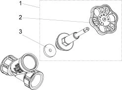 Schlösser Freistromventil 0015052500001 DN 25, Rp 1, Ohne Entleerung, Steigende Spindel -Langlebige Werkzeuge Schloesser Freistromventil 0015052500001 DN 25 Rp 1 ohne Entleerung steigende Spindel 2