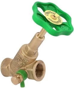 Schlösser Freistromventil 0015102000001 DN 20, Rp 3/4, Mit Entleerung, Steigende Spindel