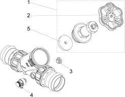 Schlösser Freistromventil 0015384200001 DN 40, 42mm, IG, Mit Entleerung, Nichtsteigende Spindel -Langlebige Werkzeuge Schloesser Freistromventil 0015384200001 DN 40 42mm IG mit Entleerung nichtsteigende Spindel 2