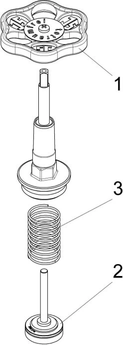Schlösser KFR-Ventil-Oberteil 0018192500001 DN 25, G 1, Messing, Steigende Spindel -Langlebige Werkzeuge Schloesser KFR Ventil Oberteil 0018192500001 DN 25 G 1 Messing steigende Spindel 2