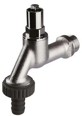 Seppelfricke Sepp Auslaufventil 0000141 DN 15, Messing Verchromt, Für Steckschlüssel, Mit Schlauchverschraubung 3 Seppelfricke Sepp Auslaufventil 0000141 DN 15, Messing Verchromt, Für Steckschlüssel, Mit Schlauchverschraubung
