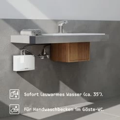 Stiebel Eltron DEM 4 Mini-Durchlauferhitzer 231002 Elektronisch Geregelt, 4,4 KW, Weiss -Langlebige Werkzeuge Stiebel Eltron DEM 4 Mini Durchlauferhitzer 231002 elektronisch geregelt 44 kW weiss 5