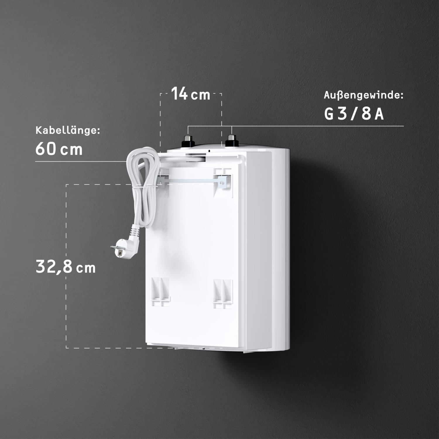 Stiebel Eltron Kleinspeicher SNE 5 T Eco 236714 Weiß, 5 Liter, 2kW, Drucklos 4 Stiebel Eltron Kleinspeicher SNE 5 T Eco 236714 Weiß, 5 Liter, 2kW, Drucklos – Bild 2