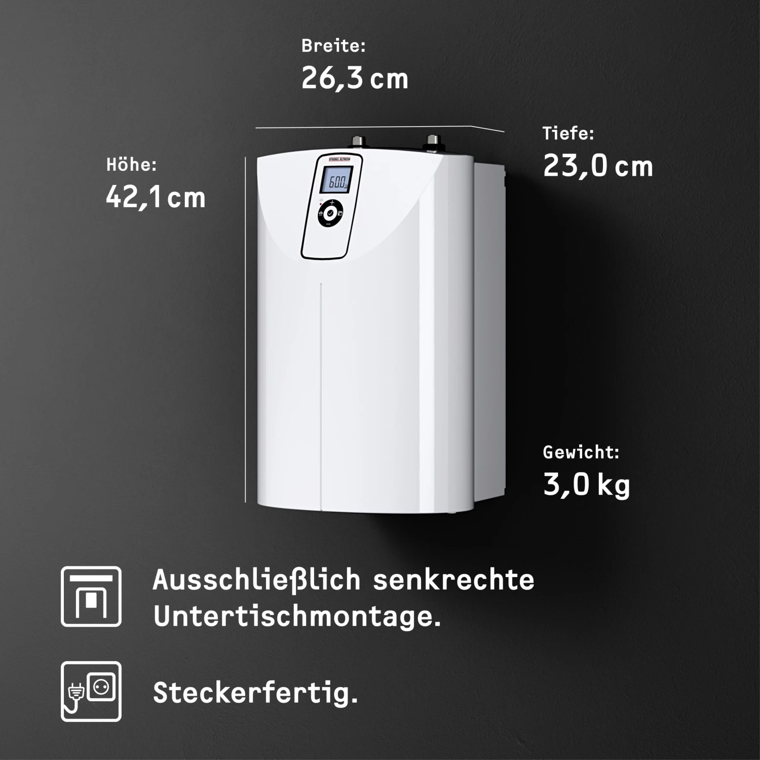 Stiebel Eltron Kleinspeicher SNE 5 T Eco 236714 Weiß, 5 Liter, 2kW, Drucklos 9 Stiebel Eltron Kleinspeicher SNE 5 T Eco 236714 Weiß, 5 Liter, 2kW, Drucklos – Bild 7
