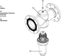 Syr - Sasserath Flanschdruckminderer 6247.80.000 DN 80, Rotguss -Langlebige Werkzeuge Syr Sasserath Flanschdruckminderer 6247.80.000 DN 80 Rotguss 2
