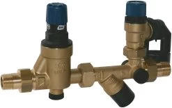 Syr - Sasserath Sicherheitsgruppe 0025.15.001 DN 15, Mit Druckminderer, 8 Bar, R 1/2, Rohgelb