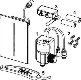 TECE TECEfilo Urinalelektronik 9242028 Berührungslos, 7,2 V-Batterie, Grigio Efeso / Steingrau 5 TECE TECEfilo Urinalelektronik 9242028 Berührungslos, 7,2 V-Batterie, Grigio Efeso / Steingrau – Bild 3