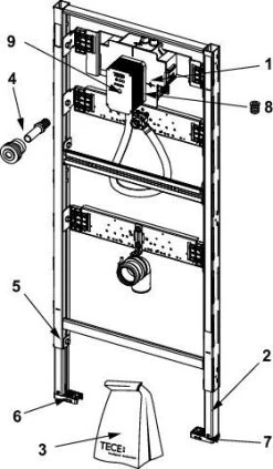 TECE TECEprofil Urinalmodul 9320013 Bauhöhe 1120 Mm, Mit TECE-Spülergehäuse U 2 -Langlebige Werkzeuge TECE TECEprofil Urinalmodul 9320013 Bauhoehe 1120 mm mit TECE Spuelergehaeuse U 2 2