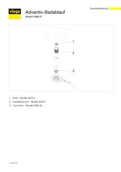 Viega Advantix Badablauf 687700 DN 40/50, BH 62mm, Kunststoff, Mit Aufsatz 8 Viega Advantix Badablauf 687700 DN 40/50, BH 62mm, Kunststoff, Mit Aufsatz -Langlebige Werkzeuge Viega Advantix Badablauf 687700 DN 40 50 BH 62mm Kunststoff mit Aufsatz 2