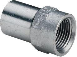 Viega Sanpress Inox Einsteckstück 436834 22mmxRp 3/4, Stahl Nichtrostend, Mehrkant
