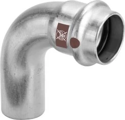 Viega Temponox Bogen 809782 54 Mm, 90Grad, Stahl, Nicht Rostend, Einsteckende, SC-Contur