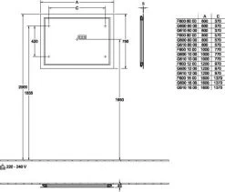 Villeroy & Boch Finion LED Lichtspiegel G6108000 80x75x2cm, 41,6W Und 20,8W, Bluetooth -Langlebige Werkzeuge Villeroy and Boch Finion LED Lichtspiegel G6108000 80x75x2cm 416W und 208W Bluetooth 1