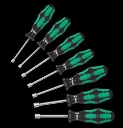 Wera Steckschlüssel-Schraubendrehersatz 05029510001 395 HO/7 SM / 7-teilig