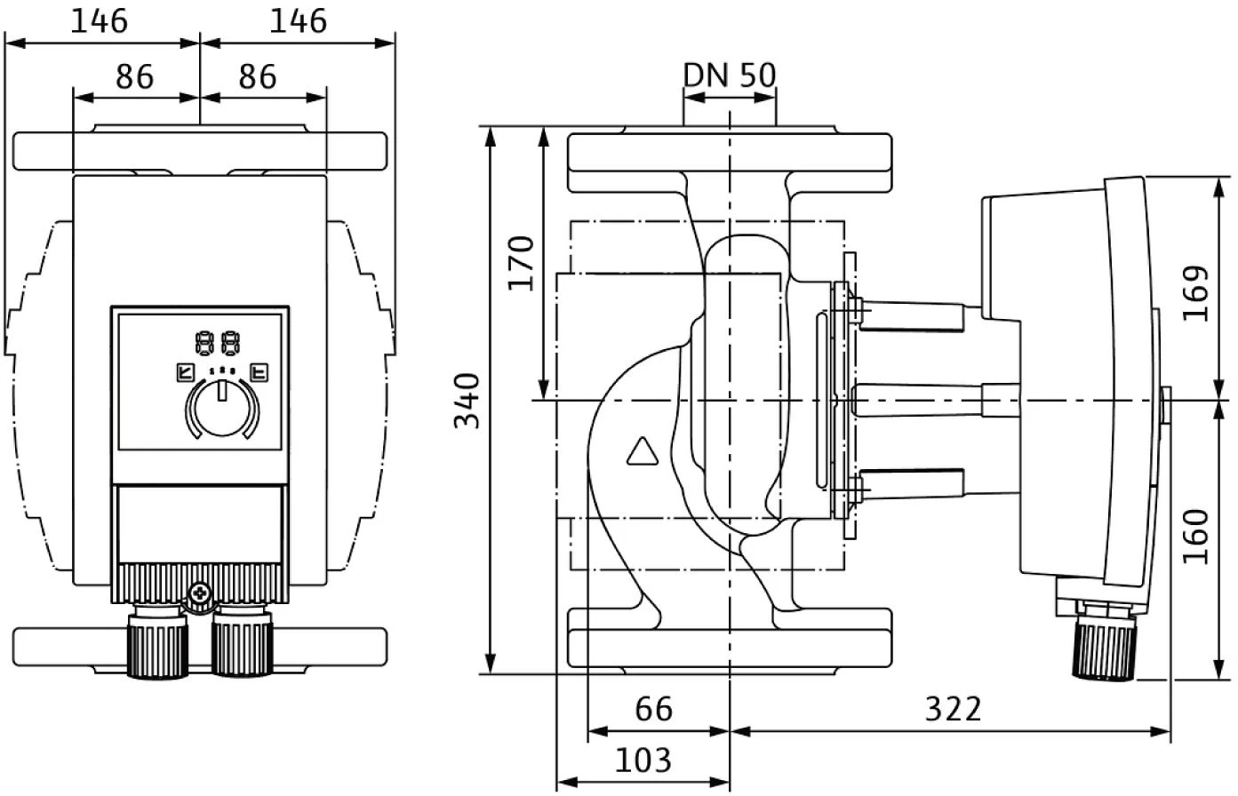 Wilo Nassläufer-Pumpe 2120613 50/0,5-16 PN 10 4 Wilo Nassläufer-Pumpe 2120613 50/0,5-16 PN 10 – Bild 2