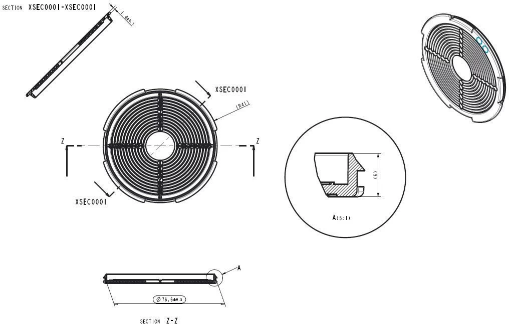 Wolf CWL Excellent Luftverteiler 2577589 Drosselscheibe DN 75, Luftverteiler DN 125 4 Wolf CWL Excellent Luftverteiler 2577589 Drosselscheibe DN 75, Luftverteiler DN 125 – Bild 2